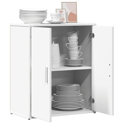 Skänk vit 60x31x70 cm konstruerat trä