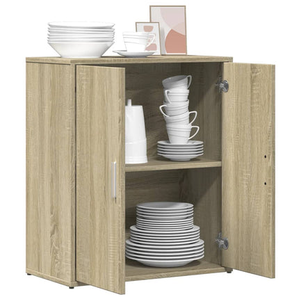 Skänk sonoma-ek 60x31x70 cm konstruerat trä