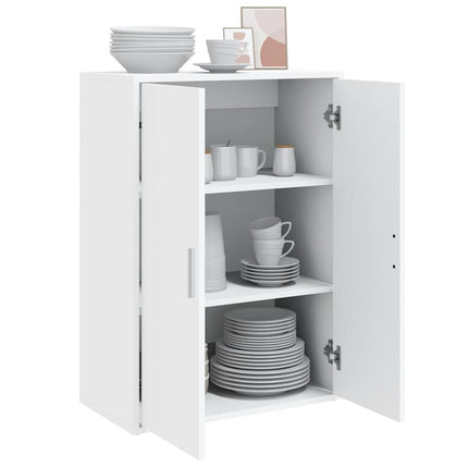 Skänk vit 60x31x84 cm konstruerat trä