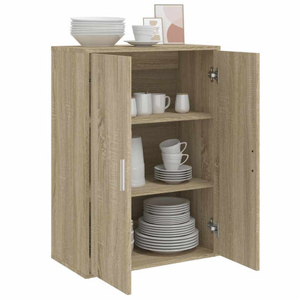 Skänk sonoma-ek 60x31x84 cm konstruerat trä
