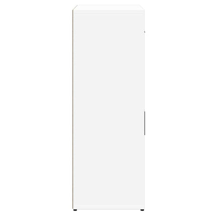 Skåp vit 60x30x84 cm konstruerat trä