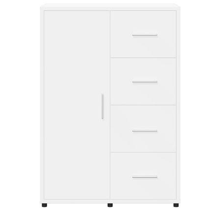 Skänk vit 60x31x84 cm konstruerat trä
