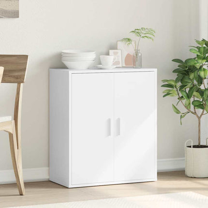 Skänk vit 79x38x80 cm konstruerat trä