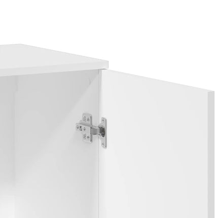 Skänk vit 79x38x80 cm konstruerat trä