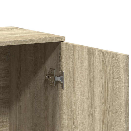 Skänk sonoma-ek 79x38x80 cm konstruerat trä