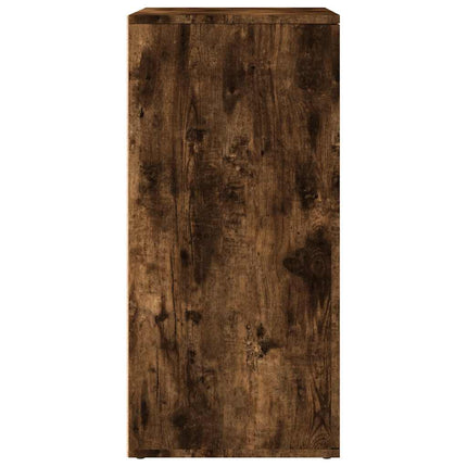 Skänk rökfärgad ek 79x38x80 cm konstruerat trä