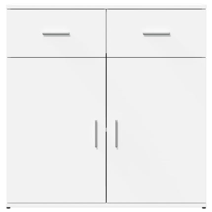 Skänk vit 79x38x80 cm konstruerat trä