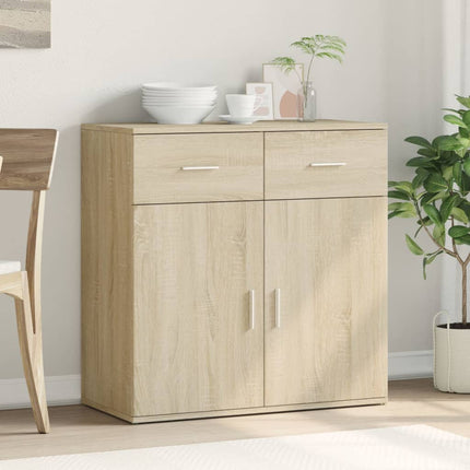 Skänk sonoma-ek 79x38x80 cm konstruerat trä
