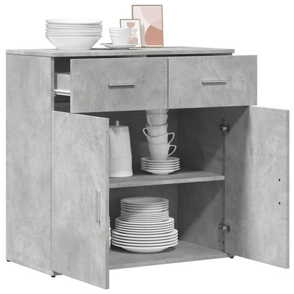 Skänk betonggrå 79x38x80 cm konstruerat trä