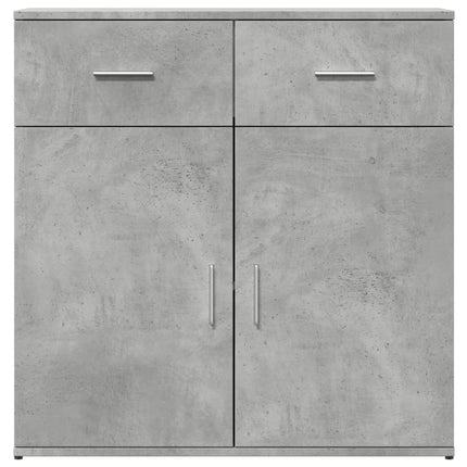 Skänk betonggrå 79x38x80 cm konstruerat trä