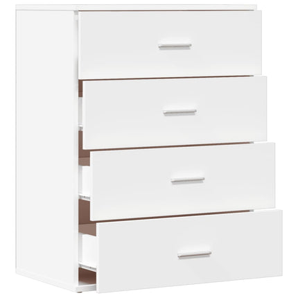 Skänk vit 60x39x80 cm konstruerat trä