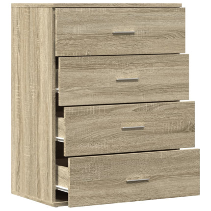 Skänk sonoma-ek 60x39x80 cm konstruerat trä