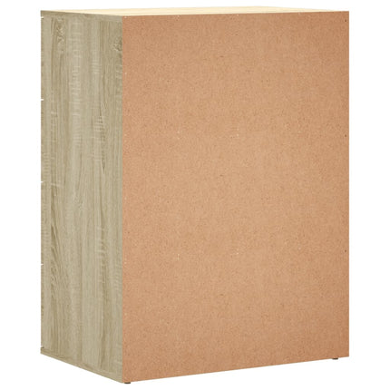 Skänk sonoma-ek 60x39x80 cm konstruerat trä
