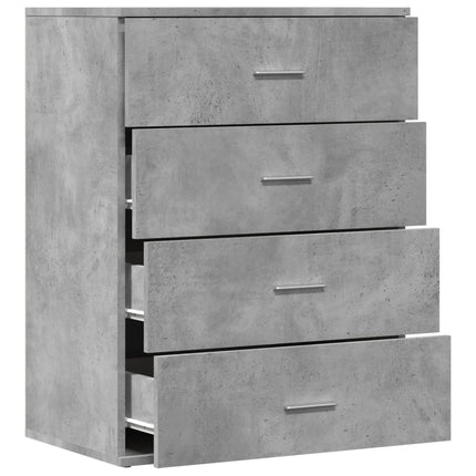 Skänk betonggrå 60x39x80 cm konstruerat trä