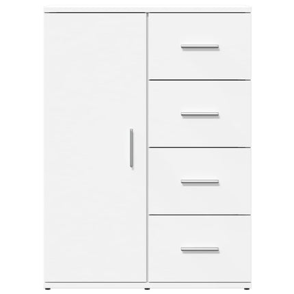 Skänk vit 59x39x80 cm konstruerat trä