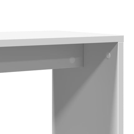 Sidobord vit 50x30x50 cm konstruerat trä