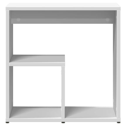 Sidobord 2 st vit 50x30x50 cm konstruerat trä