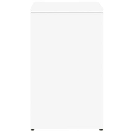 Sidobord 2 st vit 50x30x50 cm konstruerat trä