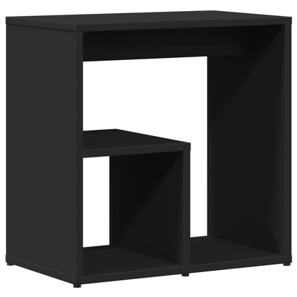 Sidobord svart 50x30x50 cm konstruerat trä