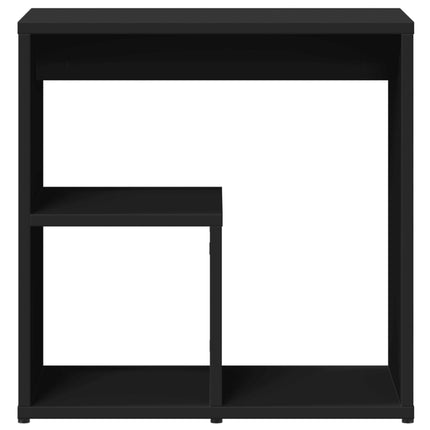 Sidobord svart 50x30x50 cm konstruerat trä