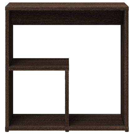 Sidobord 2 st brun ek 50x30x50 cm konstruerat trä