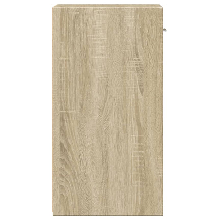 Sängbord 2 st sonoma-ek 35x34x65 cm konstruerat trä