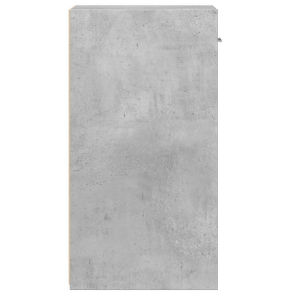 Sängbord 2 st betonggrå 35x34x65 cm konstruerat trä
