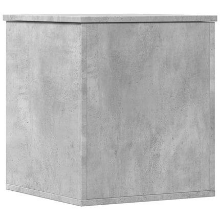 Förvaringslåda betonggrå 40x42x46 cm konstruerat trä