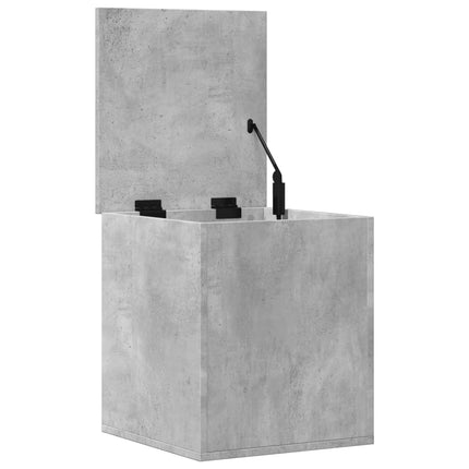 Förvaringslåda betonggrå 40x42x46 cm konstruerat trä
