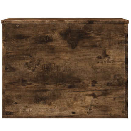 Förvaringslåda rökfärgad ek 60x42x46 cm konstruerat trä