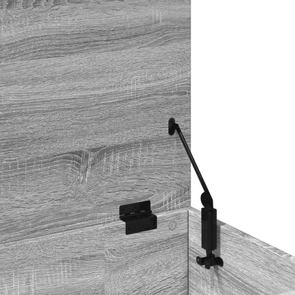 Förvaringslåda grå sonoma 100x42x46 cm konstruerat trä