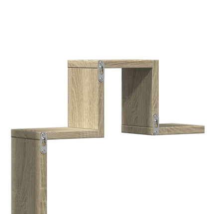 Vägghylla sonoma-ek 104,5x10x43 cm konstruerat trä