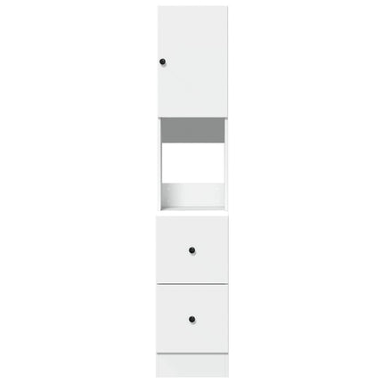Köksskåp vit 35x50x180 cm konstruerat trä