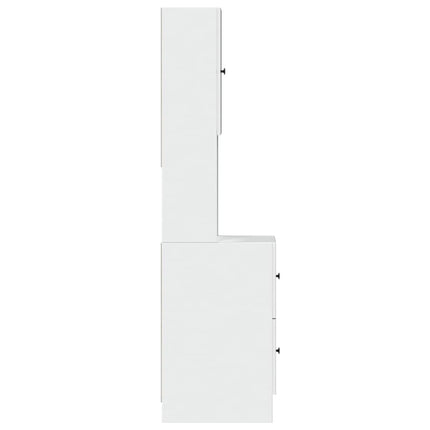 Köksskåp vit 35x50x180 cm konstruerat trä