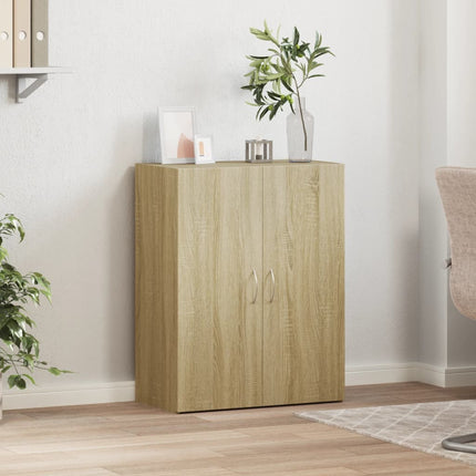Dokumentskåp sonoma-ek 60x32x77,5 cm konstruerat trä