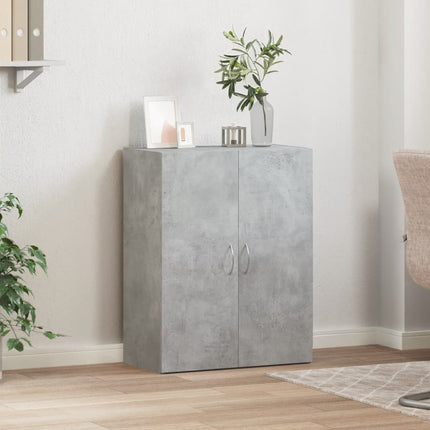 Dokumentskåp betonggrå 60x32x77,5 cm konstruerat trä