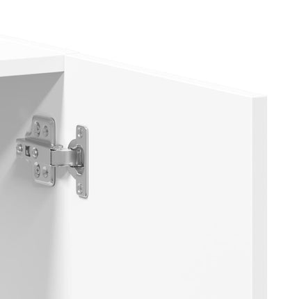 Dokumentskåp vit 60x32x115 cm konstruerat trä