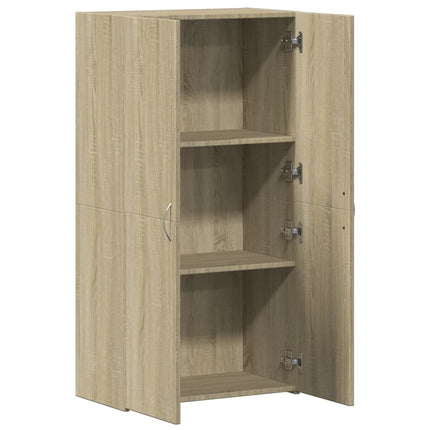 Dokumentskåp sonoma-ek 60x32x115 cm konstruerat trä