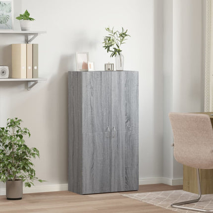 Dokumentskåp grå sonoma 60x32x115 cm konstruerat trä