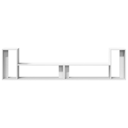 TV-skåp 2 st vit 100x30x50 cm konstruerat trä