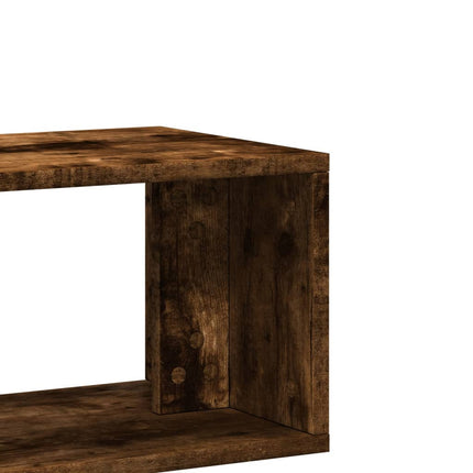 Tv-skåp 2 st rökfärgad ek 100x30x50 cm konstruerat trä