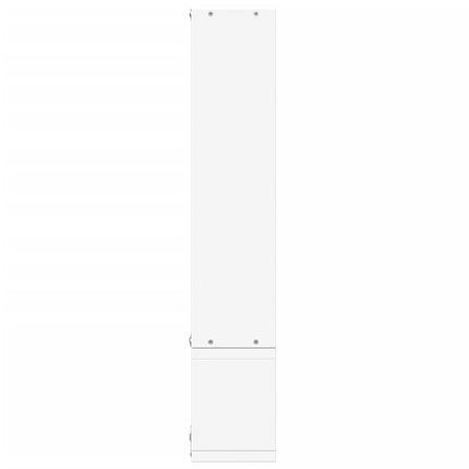 Vägghylla vit 96x12x64 cm konstruerat trä