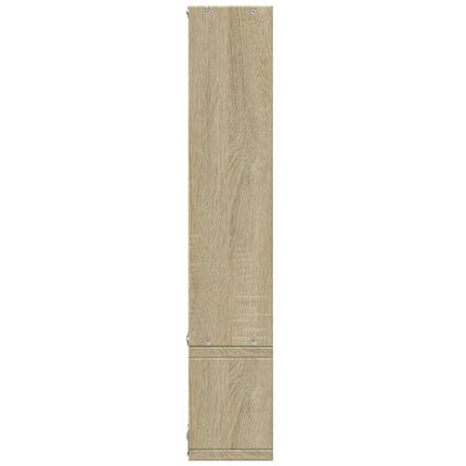 Vägghylla sonoma-ek 96x12x64 cm konstruerat trä