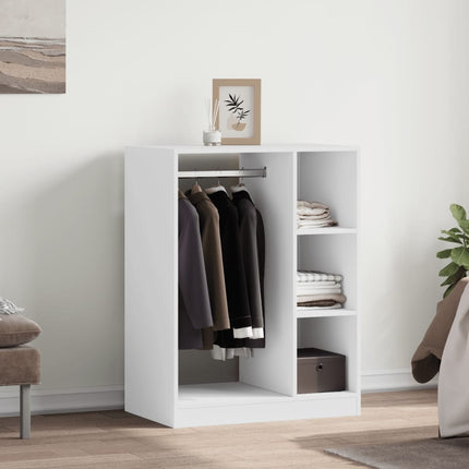 Garderob vit 77x48x102 cm spånskiva