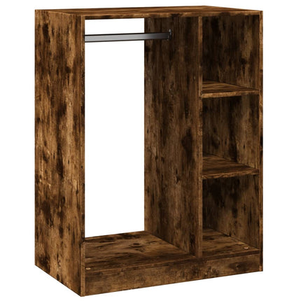 Garderob rökfärgad ek 77x48x102 cm konstruerat trä