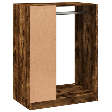 Garderob rökfärgad ek 77x48x102 cm konstruerat trä
