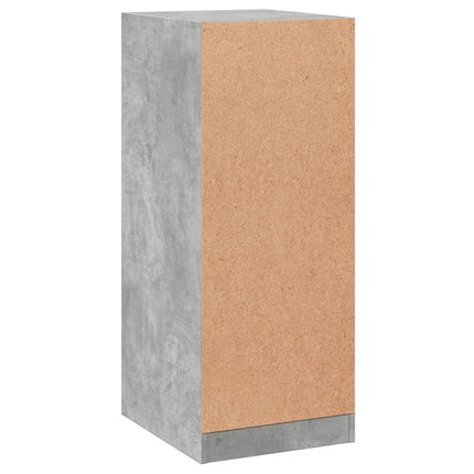 Garderob betonggrå 48x41x102 cm konstruerat trä