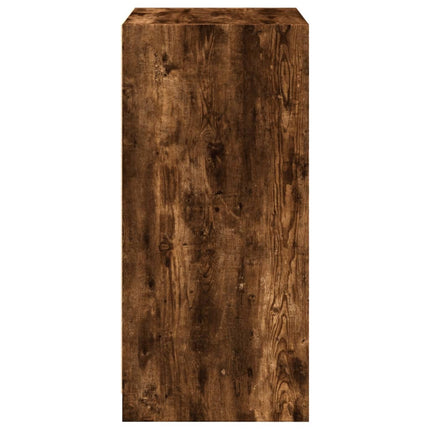 Garderob rökfärgad ek 48x41x102 cm konstruerat trä