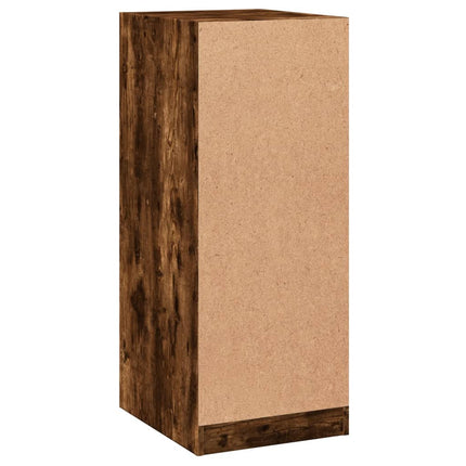 Garderob rökfärgad ek 48x41x102 cm konstruerat trä