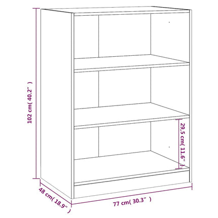 Garderob svart 77x48x102 cm konstruerat trä